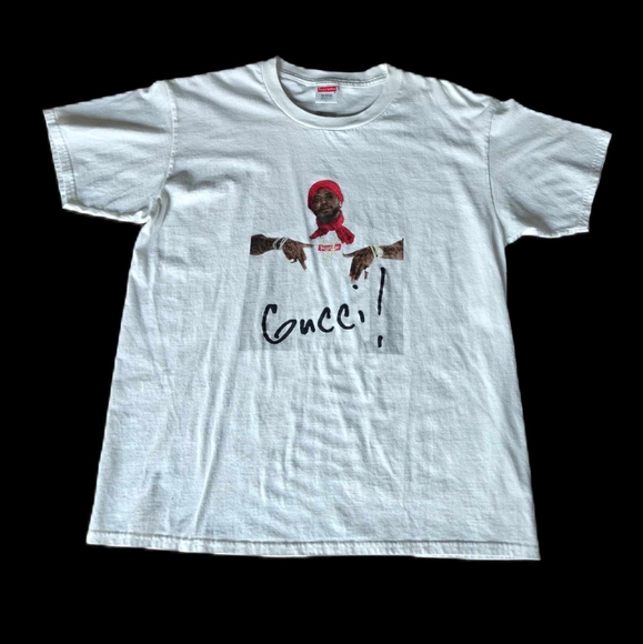 SUPREME GUCCI MANE TEE white large - Picture 1 of 2